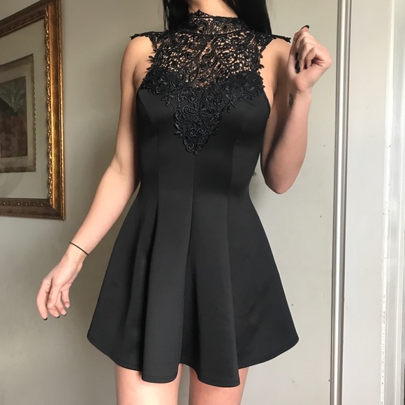 Lacey Black Dress - Picture 1 of 3